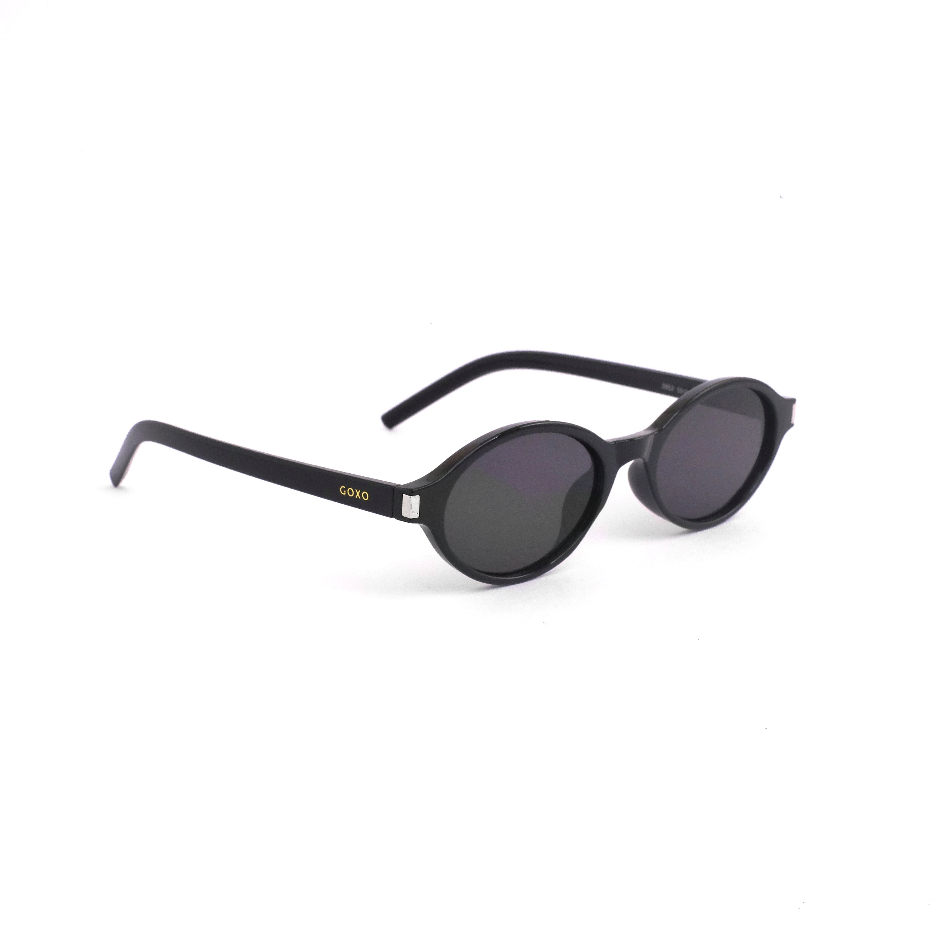 775 Unisex oval black sunglasses