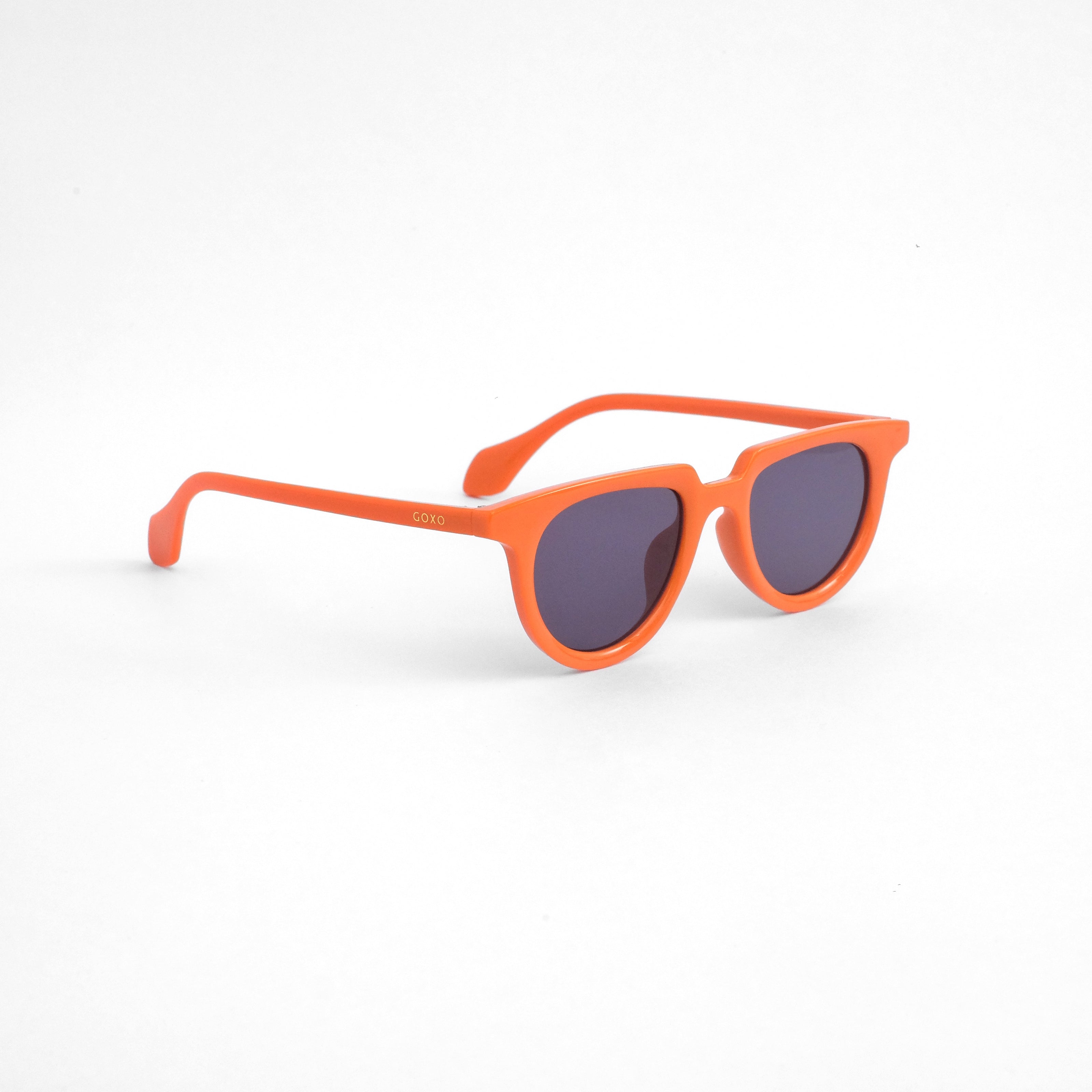 Retro orange round sunglass 799