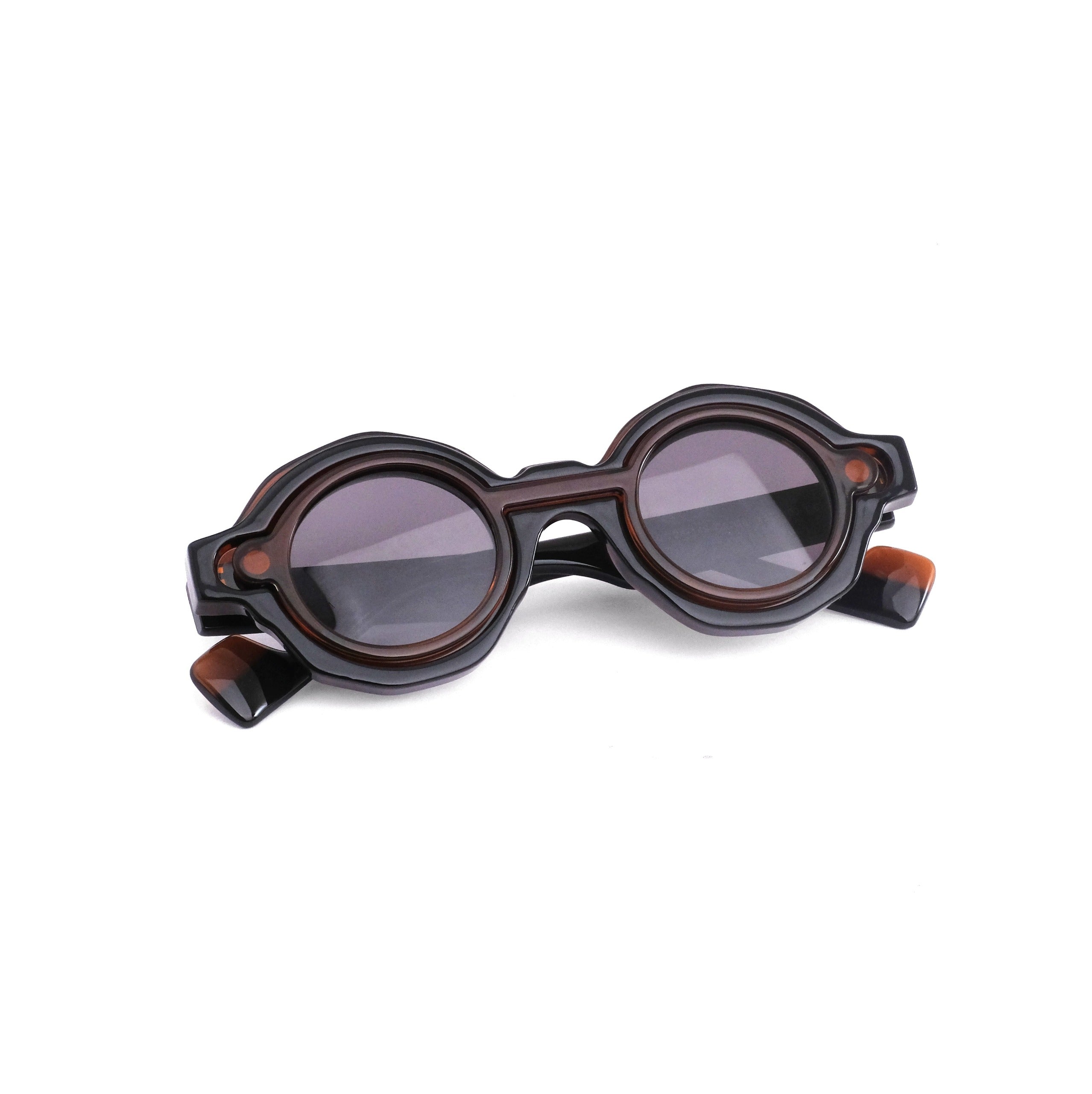 Orbit clip-on polarized  brown sunglass 858