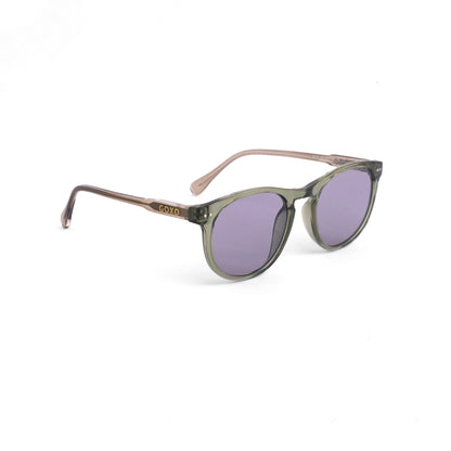 813 Metro olive round sunglass