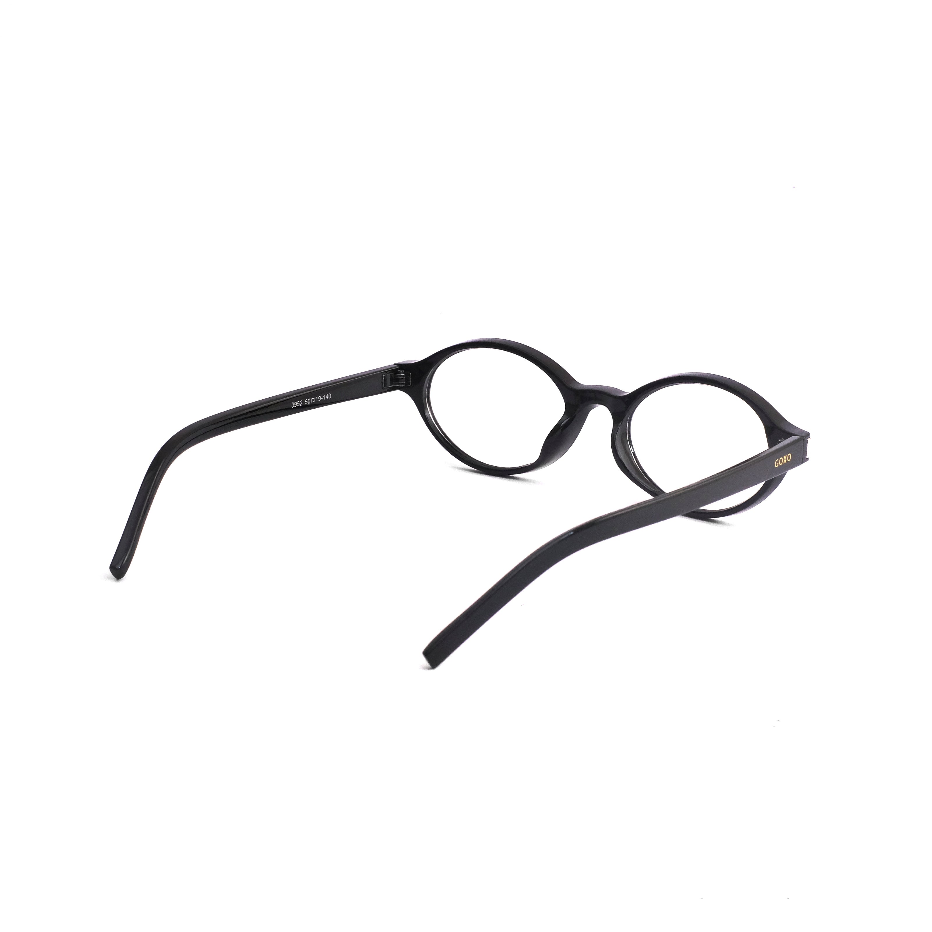 779 Unisex oval black frame