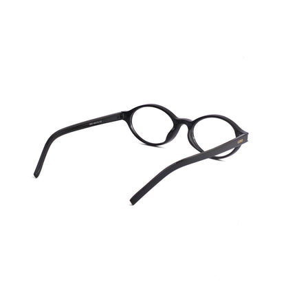 779 Unisex oval black frame