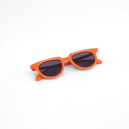 Retro orange round sunglass 799