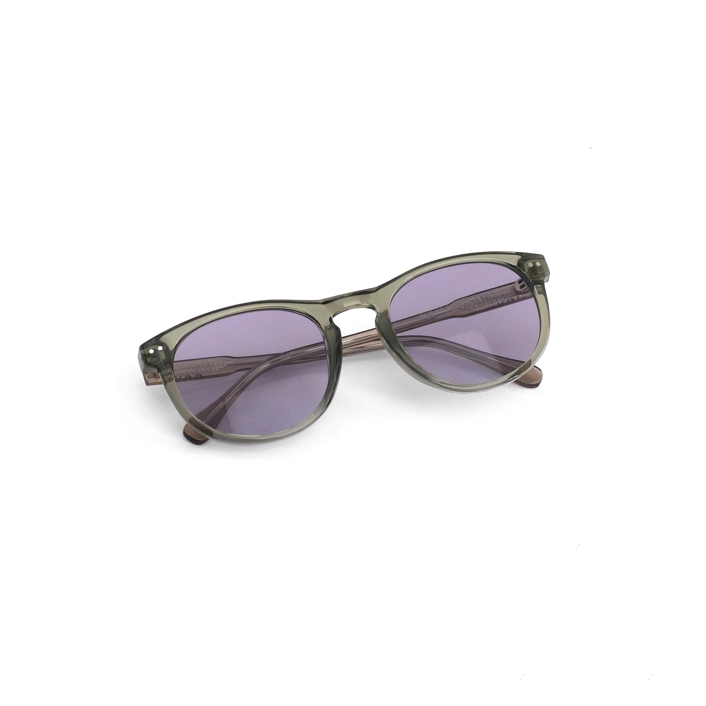 813 Metro olive round sunglass